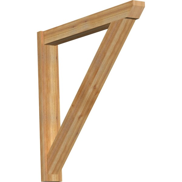 Ekena Millwork Traditional Slat Rough Sawn Outlooker, Western Red Cedar, 6"W x 44"D x 44"H OUT06X44X44TRA06RWR - main